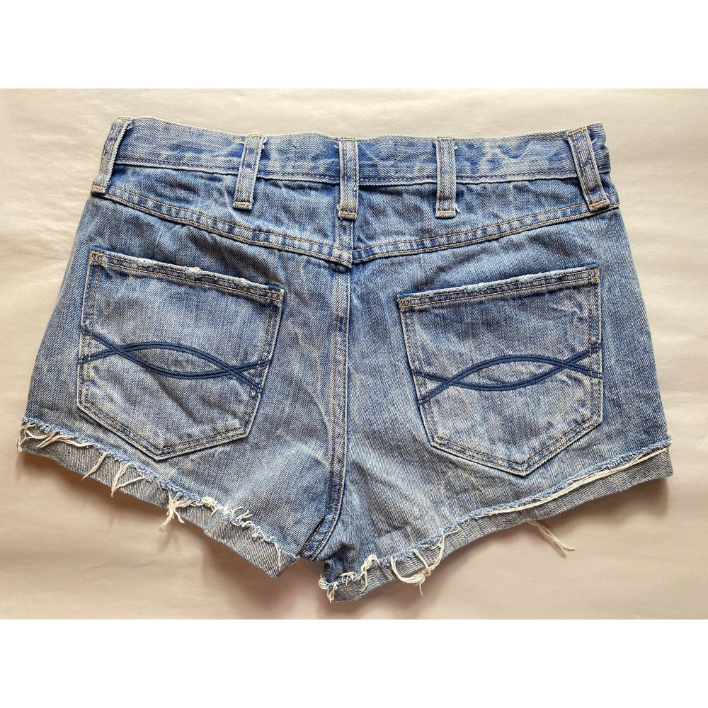 AF High Rise Distressed Button Fly Shorts 0 - Picture 2 of 5